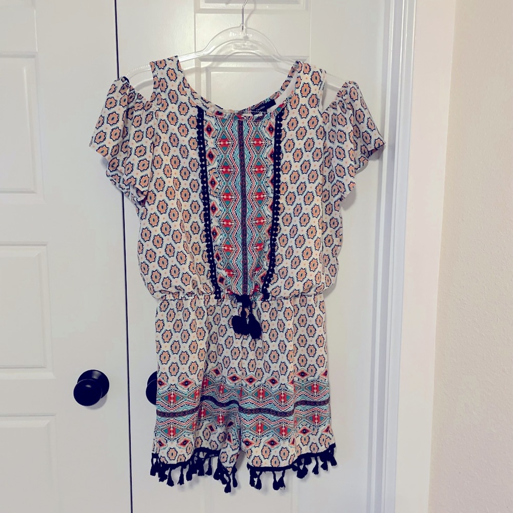 Takara Girls XL Cold Shoulder Romper.